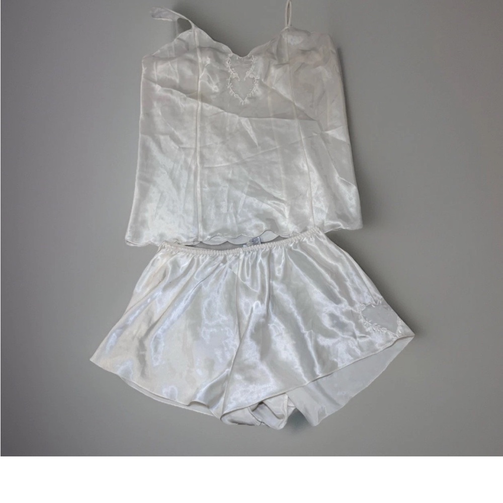 SOLD - Taylor Elegant White Bride Sleepwear Set